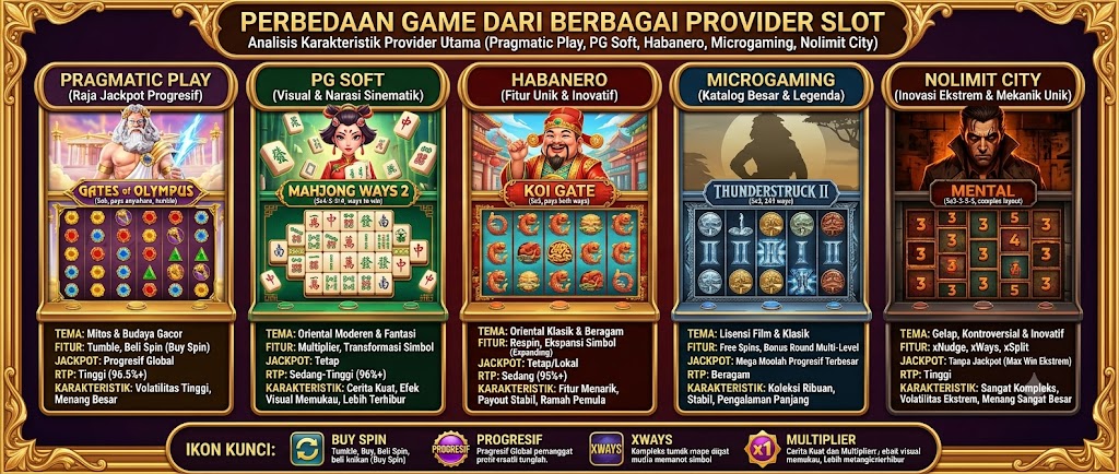 Perbandingan Game Slot dari Berbagai Provider Populer: Kenali Keunggulan Masing-Masing