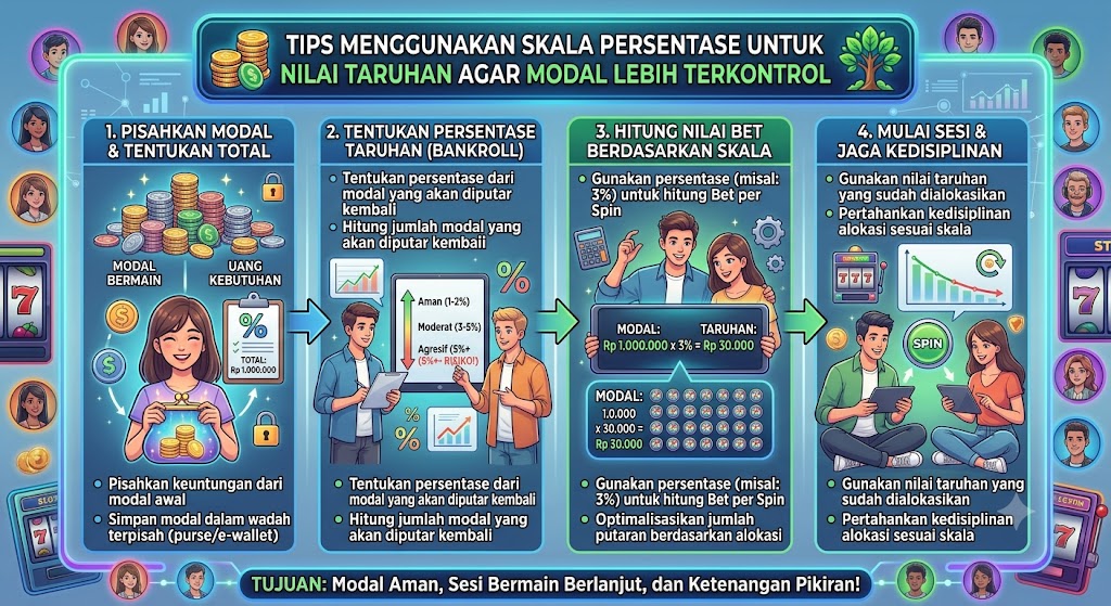 Menggunakan Skala Persentase